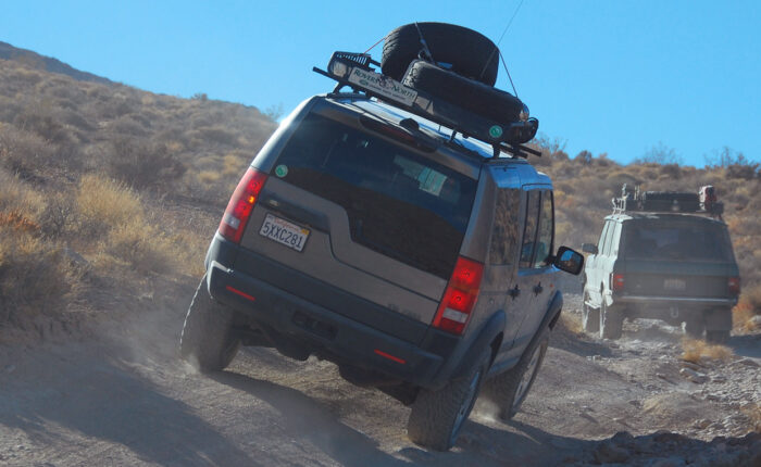 Death Valley Tours, Black Rhino Expeditions, Land Rover LR3 on the way to Chloride City